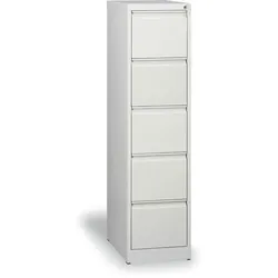 Metall-Hängeregisterschrank A4, 5 Schübe, grau
