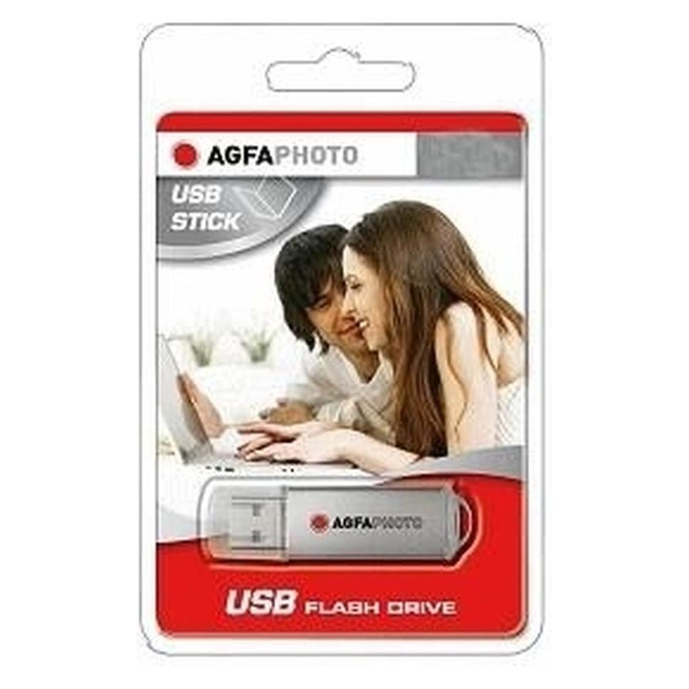 Agfaphoto USB 2.0 silver 8GB (8 GB, USB-A) (10512)