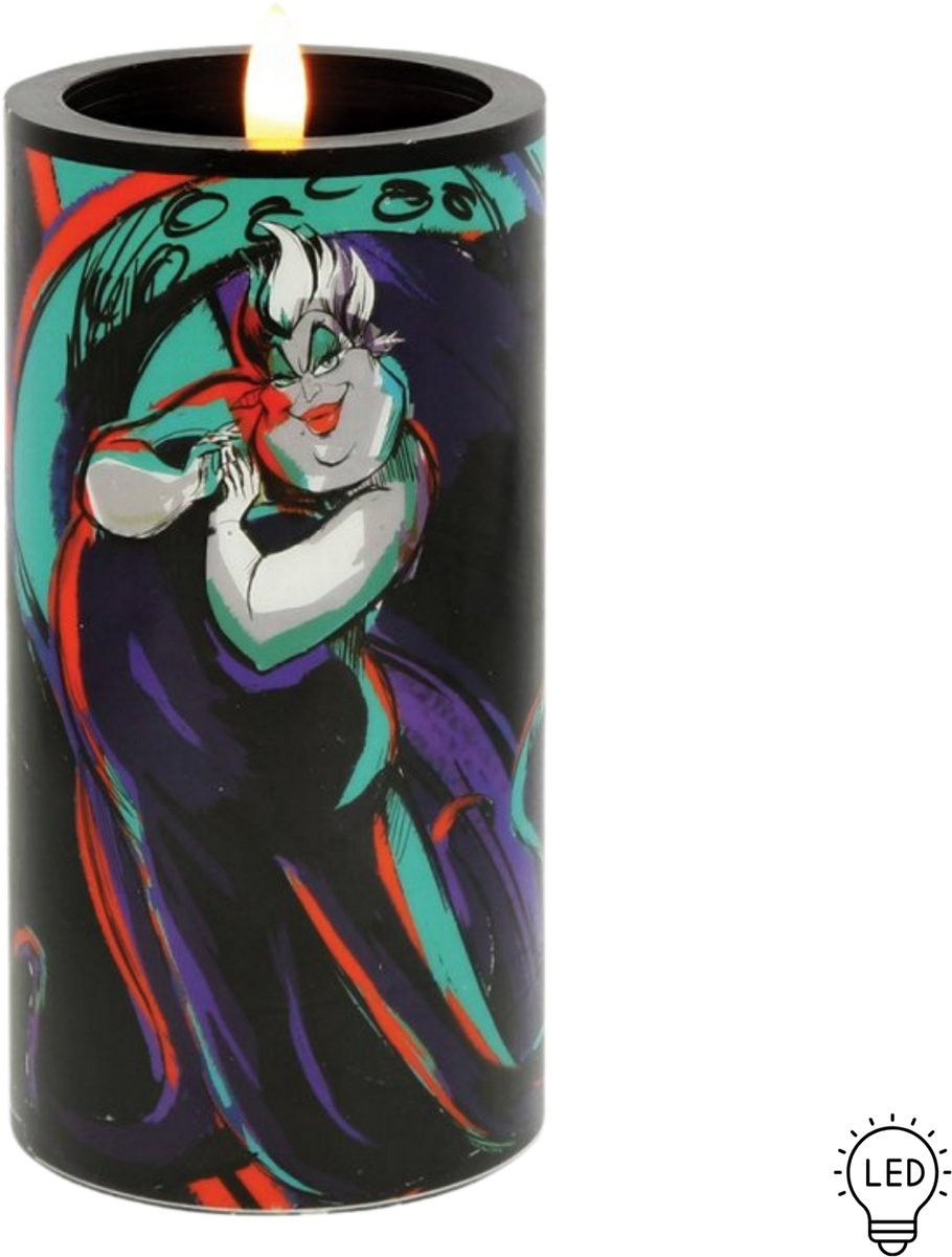 Enesco Disney Home Fragrance Ursula Black LED Kaars