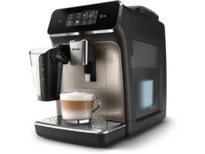 Machine à café Expresso broyeur - PHILIPS - EP2336/40 - Série 2300 - LatteGo - 4 recettes - Broyeur céramique - Noir chromé