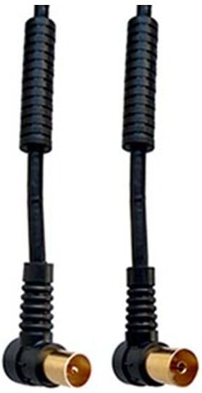 E+P Elektrik Câble d'alimentation coudé noir 1,5 m HFW301G ; e + p Elektrik (000220700000)