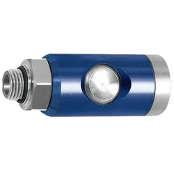 Druckknopf-Sicherheitskupplung NW 7,4, drehbar, Alu, G 1/4" A