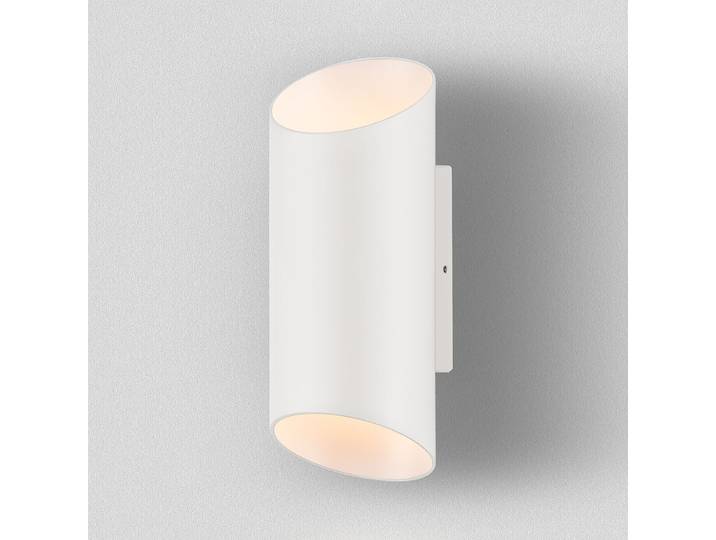 LED-Wandleuchte Ø 10cm Weiß/Weiß