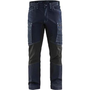 Blakläder Arbeitshose Service Denim Stretch Herren, Bundhose, blau-schwarz, Größe 58