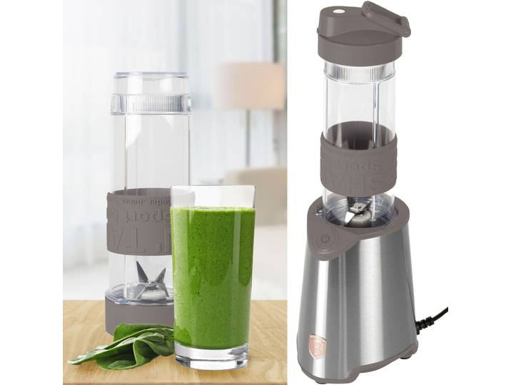 Design Standmixer inkl. Sportflasche 570ml, 300 W, taupe