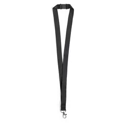 25x Kordel / Lanyard Basic Schwarz
