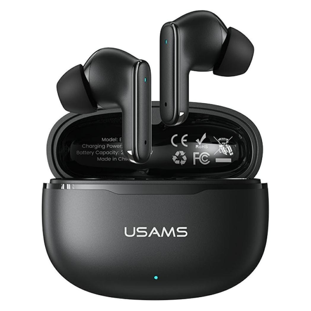 Usams E05 TWS earphones Bluetooth 6.0 wireless black (3.50 h, Kabellos) (BHE0501)
