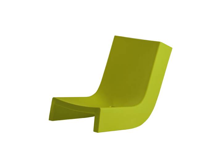 SLIDE chaise longue TWIST (Citron vert - Polyéthylène)