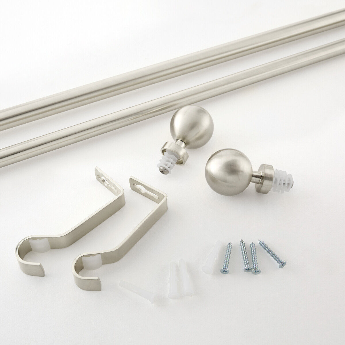 CESSOT DECORATION Tringle à rideaux extensible boule, 120/210 cm