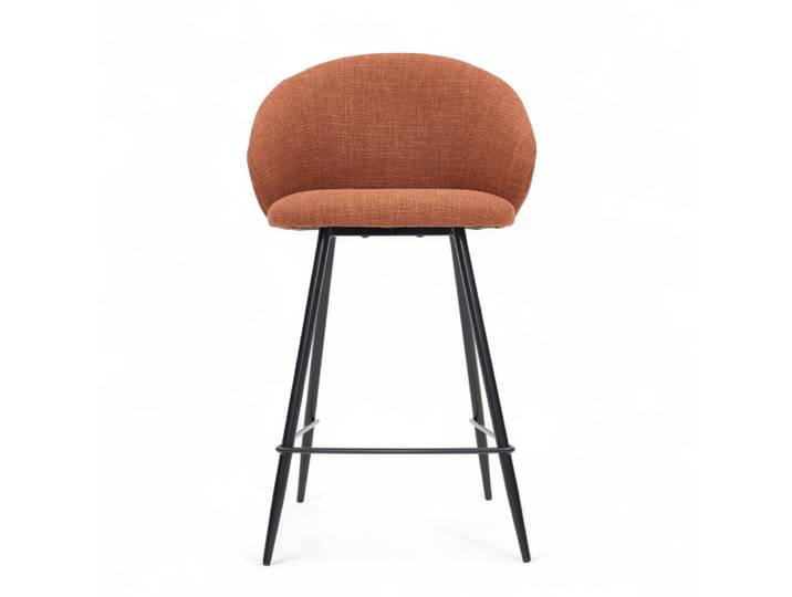 Chaise snack tissu caramel