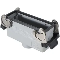 ILME Rechteck-MP 24, Metall-, Tüllengehäuse, 2 Bügel, grau