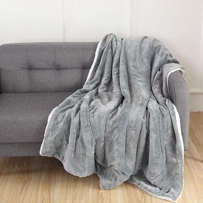 Elegant Comfort UltraPlush Micromink Sherpa-Backing Reversible Blanket