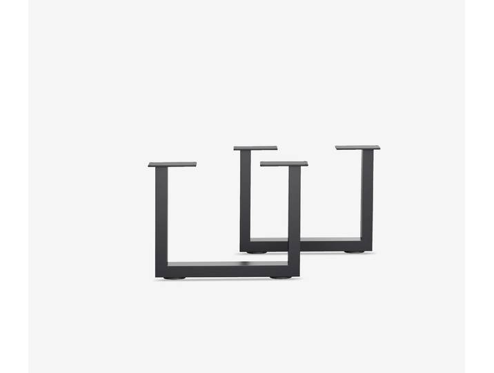 Tischplatte-Online.de Tischbein 2x Couchtischgestell U-Frame Tischkufen für Sofatisch 8 x 50 x 40 cm, Hochwertig / 5 Jahre Garantie / 2 Farben