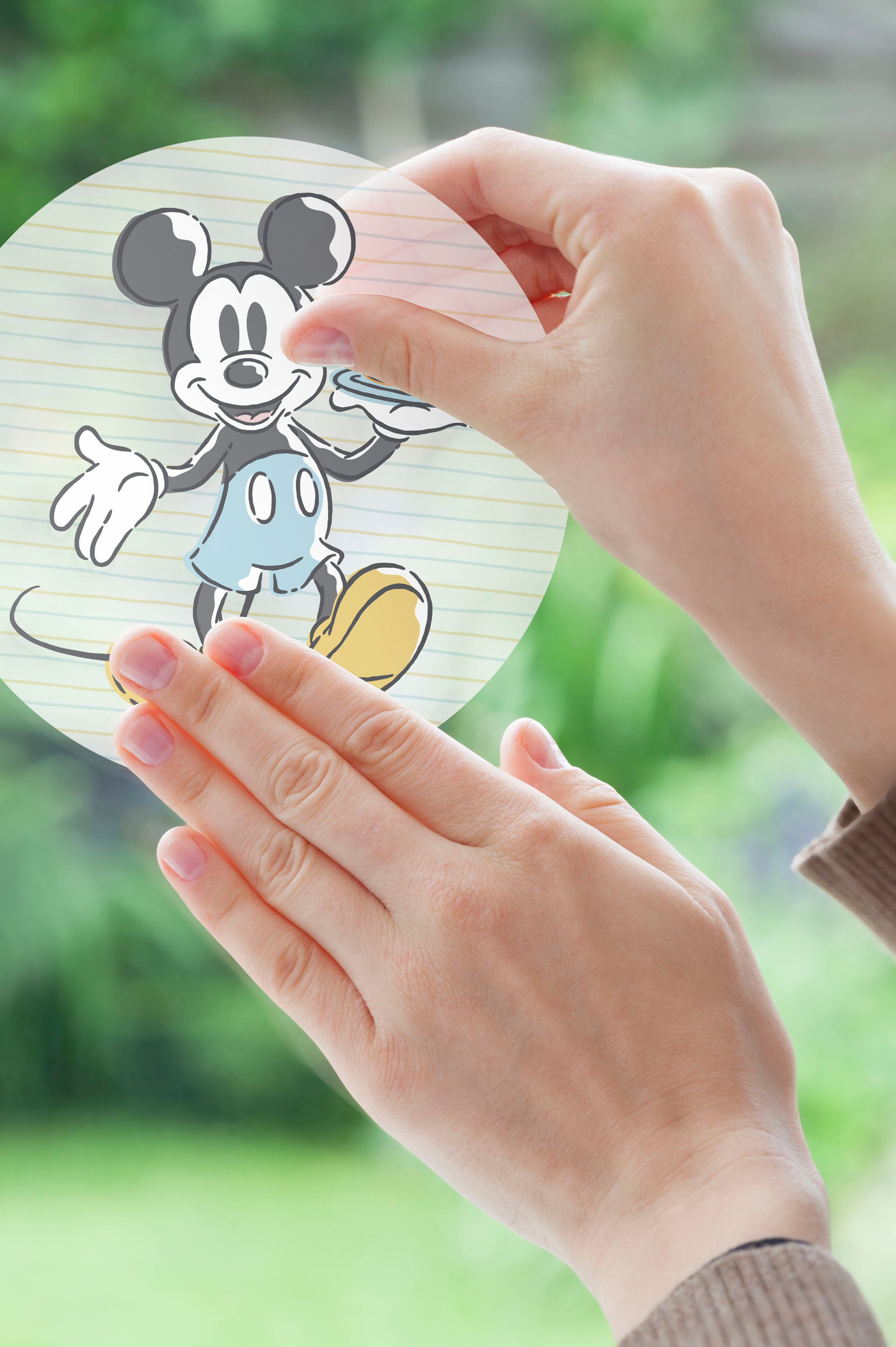 Fensterdekoration KOMAR "Disney Micky und Minnie", bunt, B:30cm L:30cm, Polyvinylchlorid (PVC), Fensterbilder, Fensterdekoration bunt B/L: 30cm