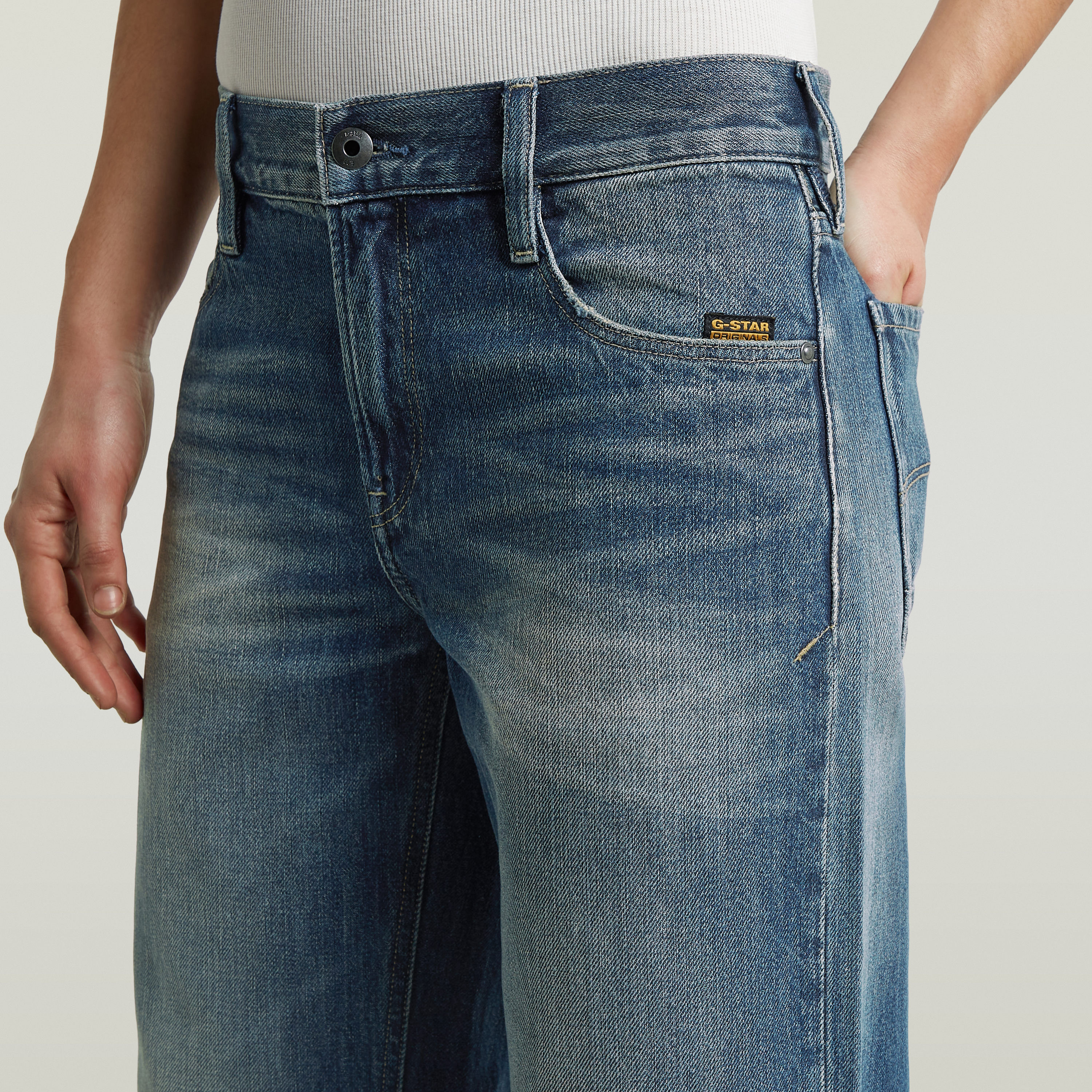 Loose-fit-Jeans G-STAR "Judee Loose Wmn", Damen, Gr. 31, Länge 32, blau (vintage vespa), Denim/Jeans, Obermaterial: 100% Baumwolle, loose fit, Jeans Loose-fit-Jeans, mit innenliegender Münztasche vintage vespa 31, Länge 32