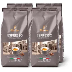 Tchibo - Espresso Aromatisch - 4 x 1 kg Ganze Bohne - Intensität: 4/6
