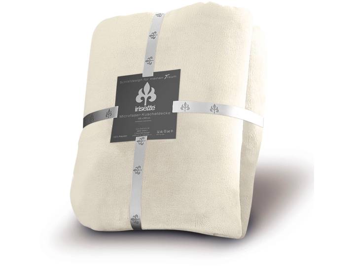 Wohndecke IRISETTE Relax 8900, kuschelig und weich , beige (natur light), B:150cm L:200cm, Kunstfaser, Wohndecken, Wohndecke, kuschelig weich und pflegeleicht