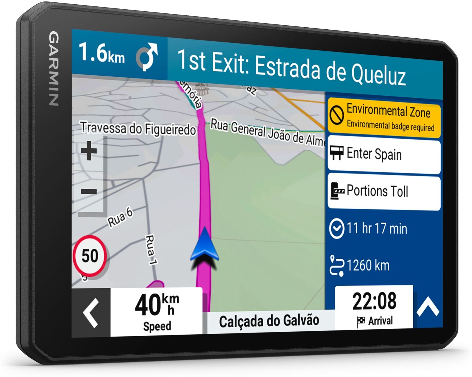 Garmin PKW-Navigationsgerät "DRIVECAM 76 EU", schwarz, B:15cm H:10cm T:25cm, Navigationsgeräte, PKW-Navigationsgerät