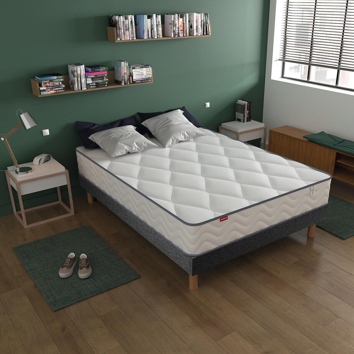 MERINOS Matelas 580 ressorts ensachés, livré roulé, Sweety