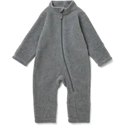 Tchibo - Baby-Fleece-Einteiler - Baby - Gr. 86/92 - dunkelgrau