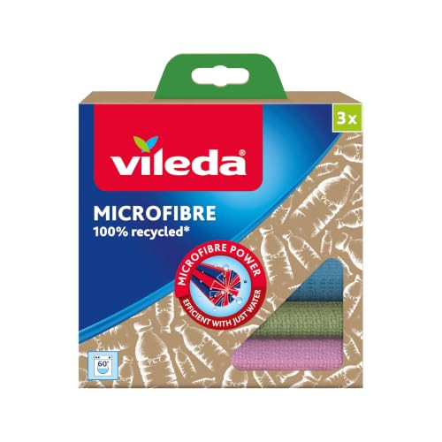 Vileda Microvezel handdoeken, 3 stuks, Multicolour