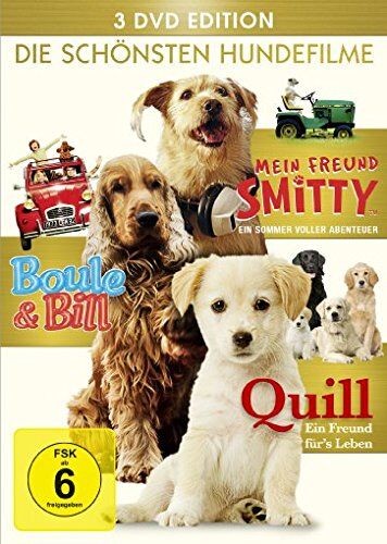 Die schönsten Hundefilme - Quill / Mein Freund Smitty / Boule & Bill [3 DVDs] - Preis vom 13.10.2026 19:28:25 h