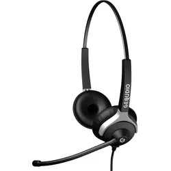 GEQUDIO WA9023 Kopfhörer & Headset Kabelgebunden Kopfband Büro/Callcenter Schwarz