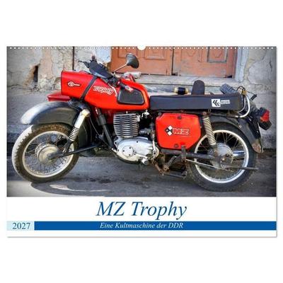 MZ Trophy - Eine Kultmaschine der DDR (Wandkalender 2027 DIN A2 quer), CALVENDO Monatskalender