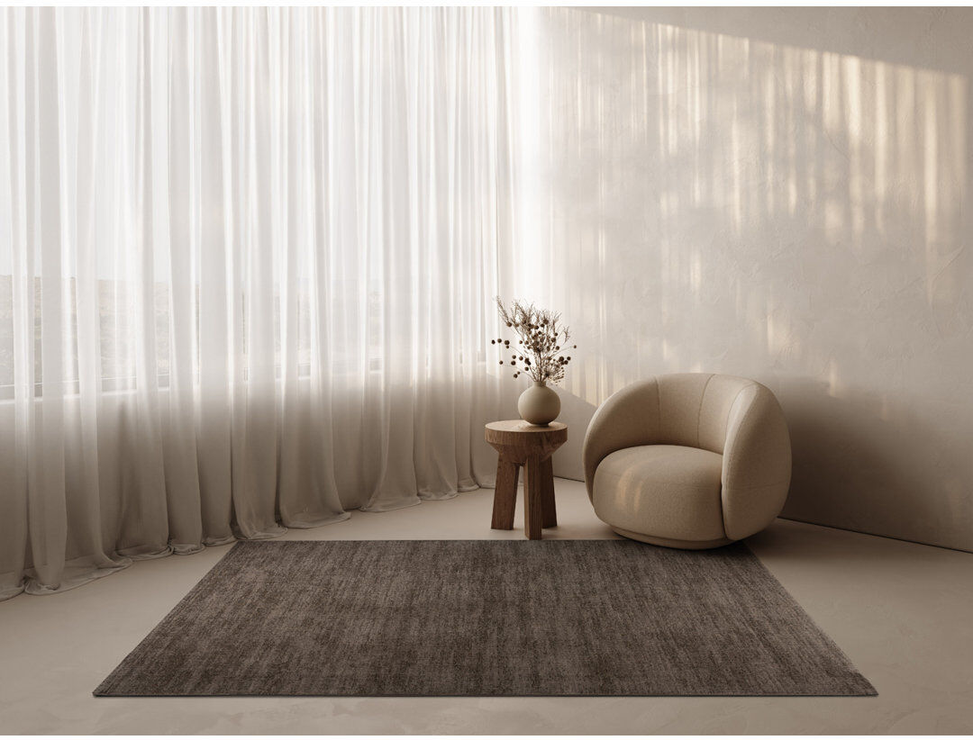 17 Stories Galleria Power Loom Polypropylene Rug Brown Rectangle 280 x 380 cm
