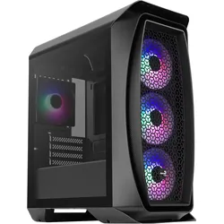 AeroCool Aero One Mini Frost Mini Tower (mATX, Mini-ITX), PC Gehäuse, Schwarz