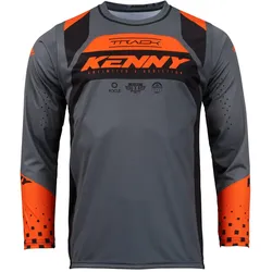 Kenny, Unisex, Velotrikot, Track Focus (S), Orange, Schwarz