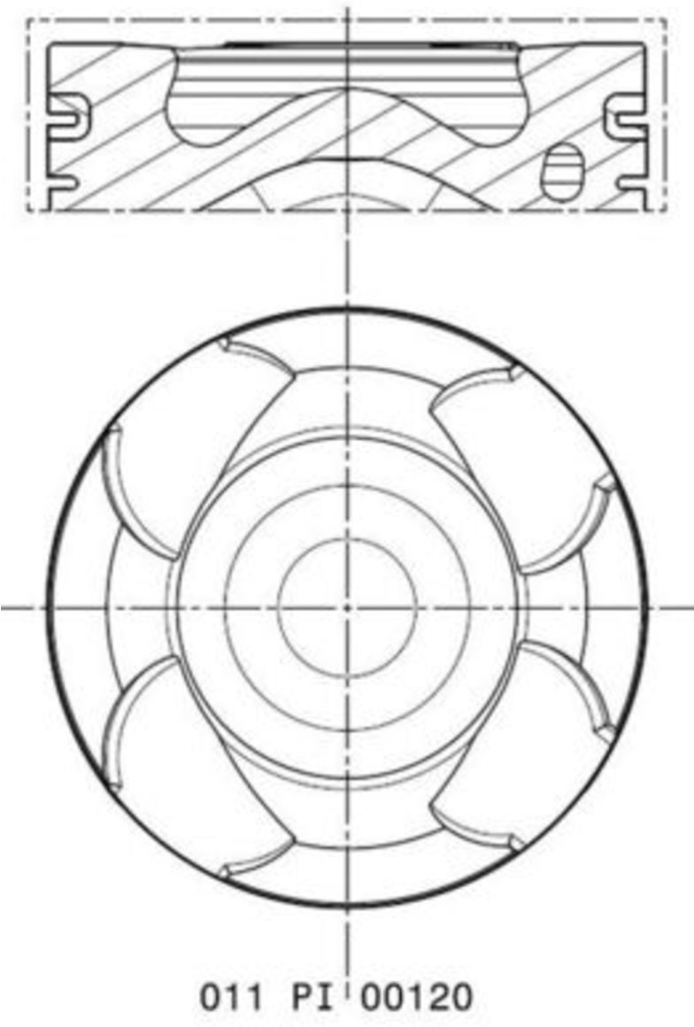 Kolben MAHLE 011 PI 00120 002