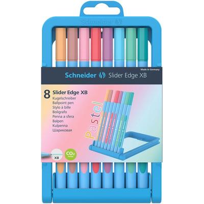 Schneider Kugelschreiber Slider Edge XB Pastell, 8er Set