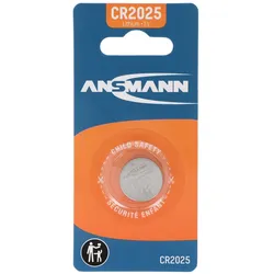 Ansmann Lithium Knopfzelle CR2025, 3 Volt