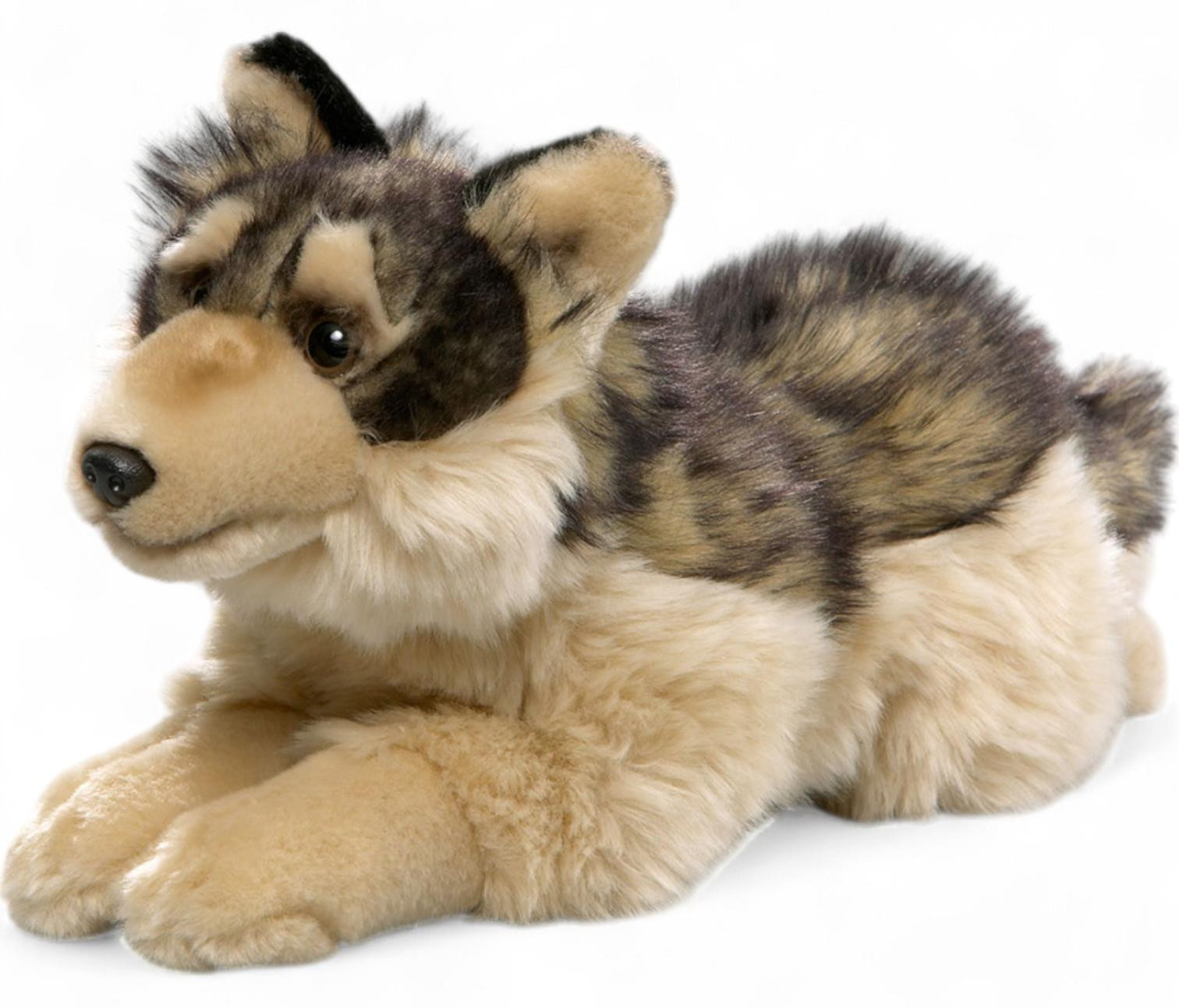 Carl Dick Wolf Pluche knuffel diertje, liggend, 38 cm
