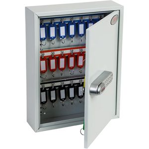 Phoenix Schlüsselkasten KC0601E, mit Elektronikschloss, 27 x 35 x 8cm, mit 42 Haken