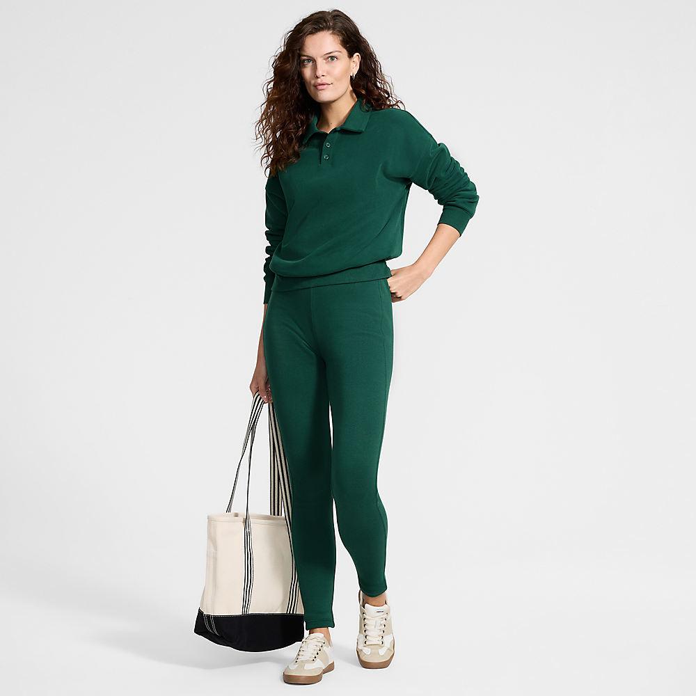 Thermo-Leggings mit Tasche SERIOUS SWEATS in Tall-Größe, Damen, size: tall, Grün, Baumwoll-Mischung/Polyester-Mischung, by Lands' End
