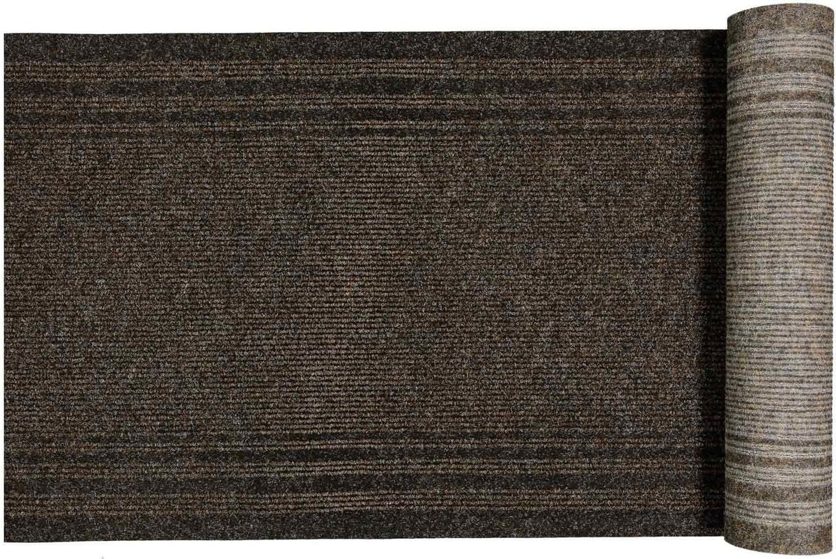 Karpet Runner Vloerkleed op Maat Bruin - Breedte: 68 cm