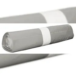 PROREGAL Abfallsack, 45-75L Fassungsvermögen, HxB 110x70cm, 250 Stück, Transparent, Müllbeutel, Müllsäcke, Mülltüte