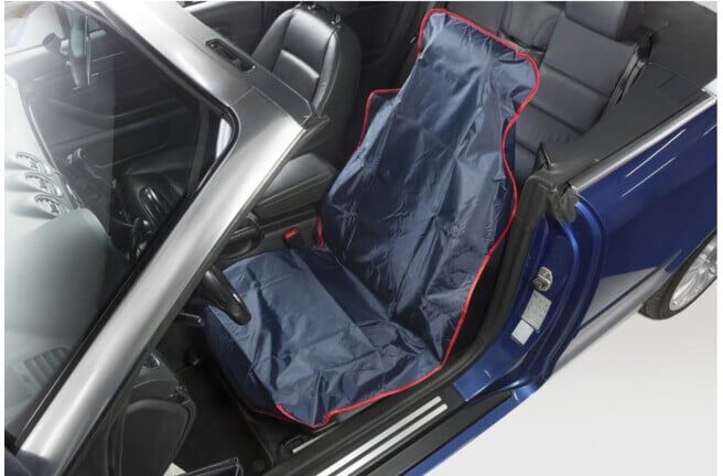 Protège-siège en nylon bleu Eichner, format : 75,5 x (9219-00690)
