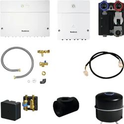 Buderus Logaplus MZ HF-Set KB192/195 mit HYC25-2, HSM25/6, BU-H35 silber und MM100