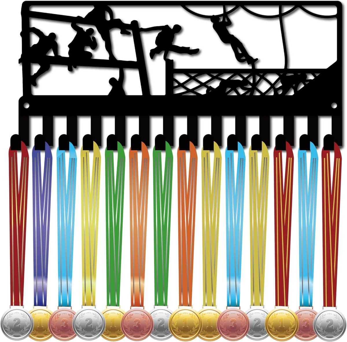 Metalen Medaille Hanger met 14 Haken voor Steeplechase en Sportprijzen