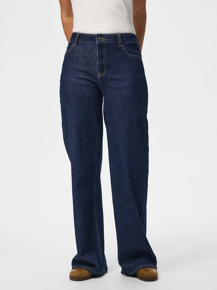 Pieces Jeans - Wide leg - in Dunkelblau - W26/L32