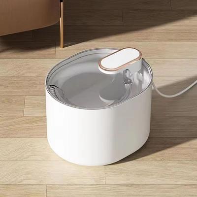 Inspired Finds PureFlow Pet Fountain Automatic Cat And Dog Water Dispenser white