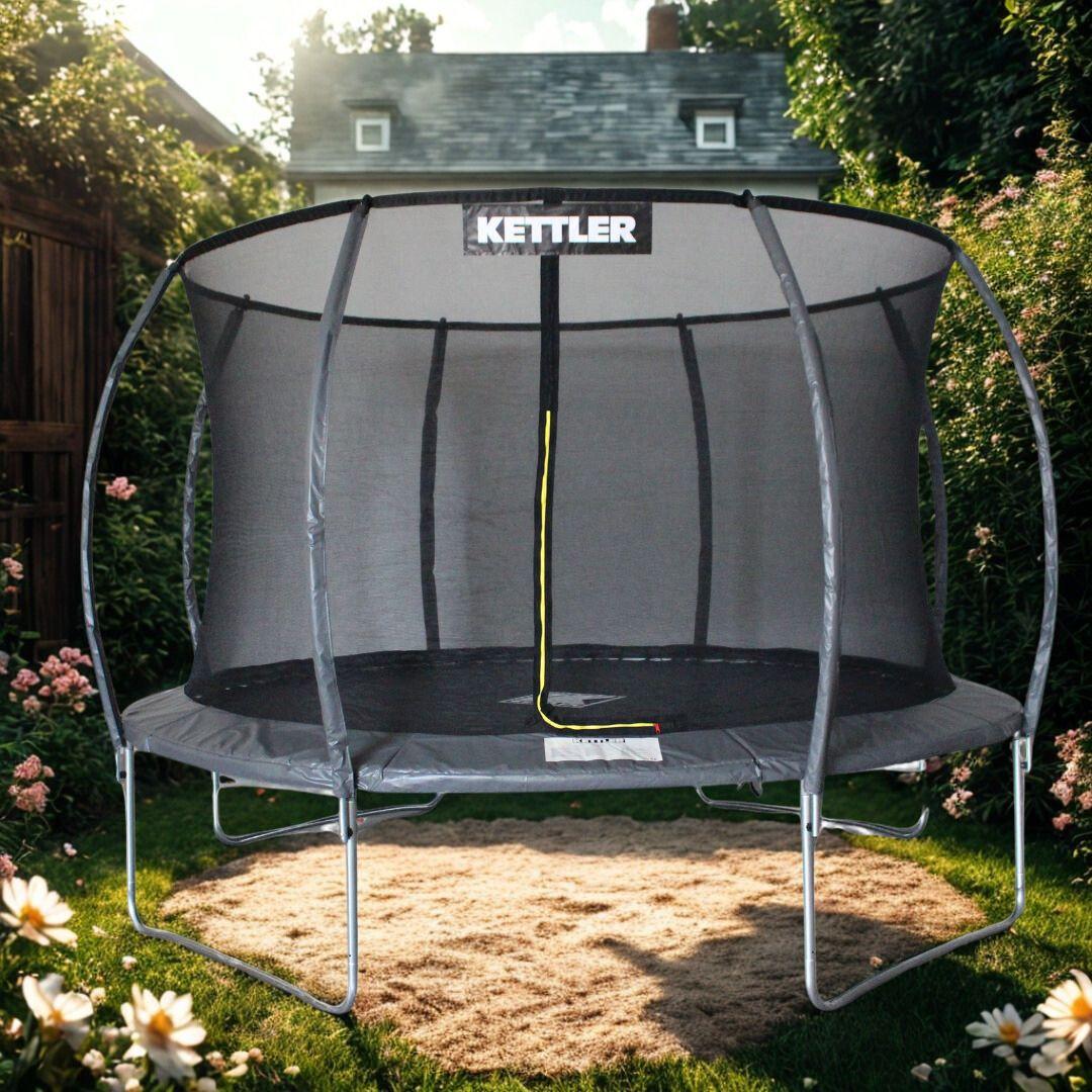 KETTLER Outdoor Trampolin JUMP 365, Farbe:Grau