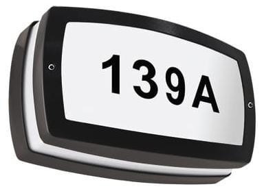 Ideus SOLINA Hermetische LED-lamp, zwart, 8W, IP54, 4100K