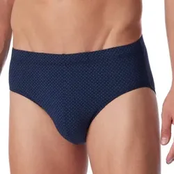 Schiesser Cotton Casuals Mini Brief Dunkelblau Ökologische Baumwolle Small Herren