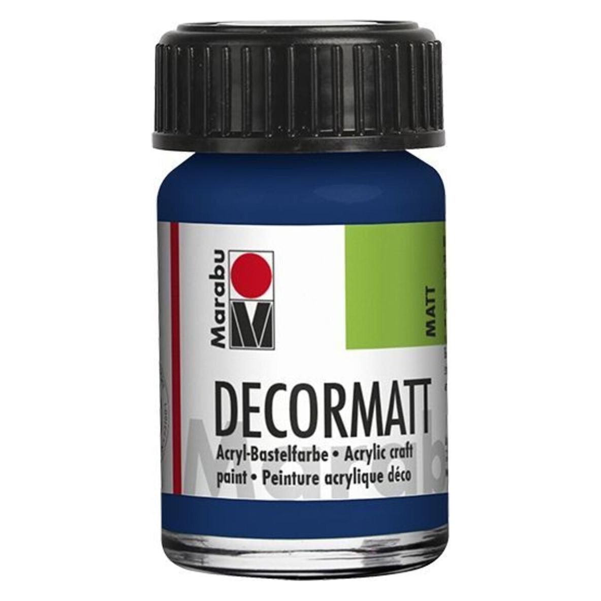 Marabu Decormatt Acryl dunkelblau (15 ml) (14010 039 053)