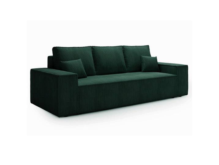 Sepro Meble Sofa Grün AGA Ausziehbar Sztruks, 256x94x97 cm, Wohnzimmer, Sofas & Couches, Sofas
