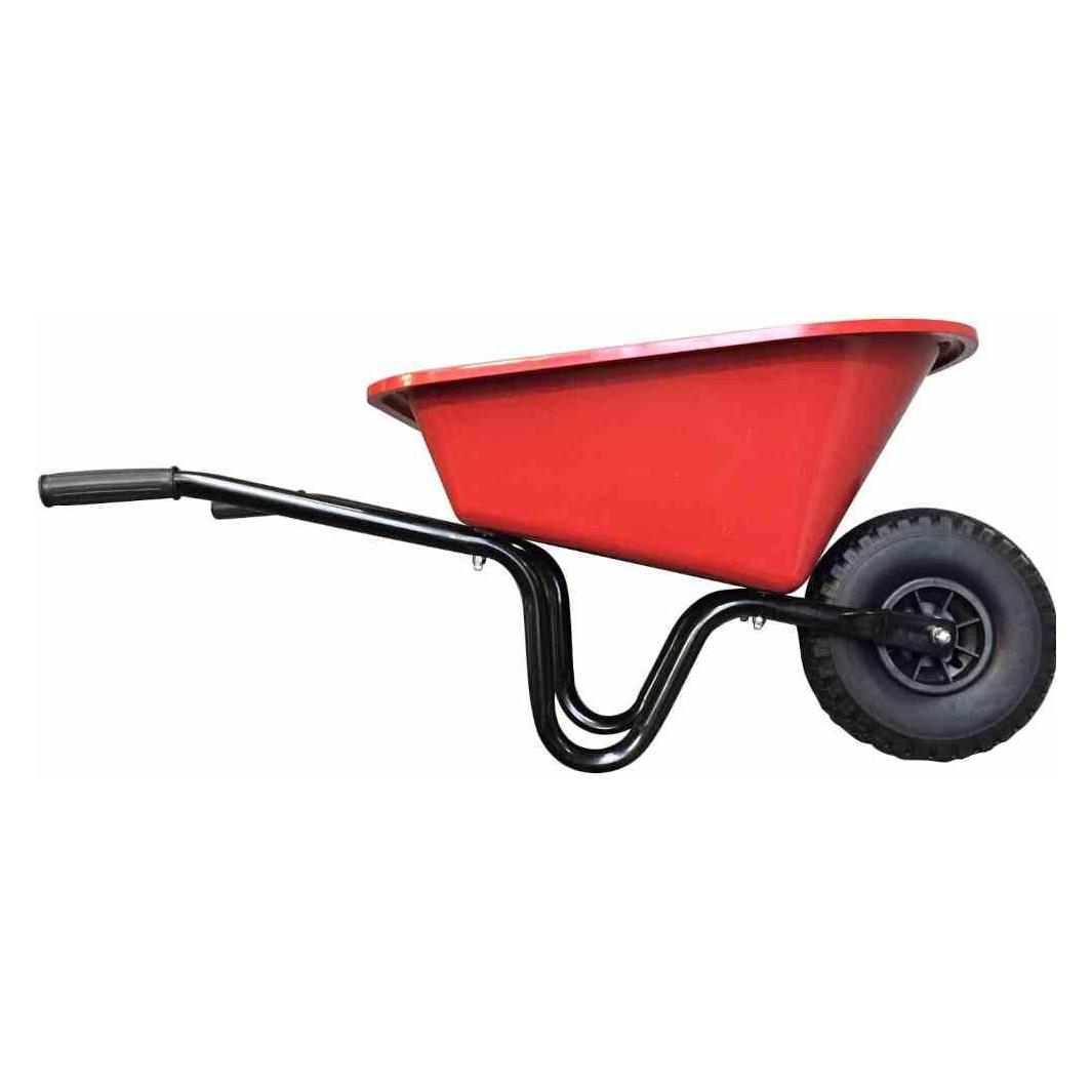 FORT Kinderschubkarre 20l rot montiert, mit PU-Rad (FO35606)